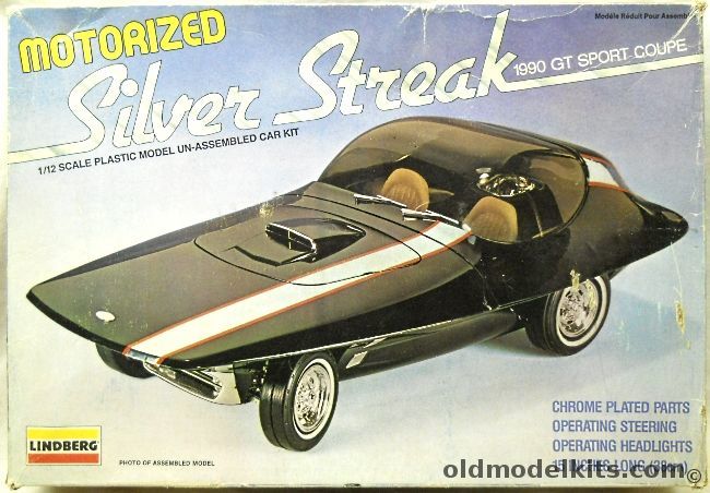 Lindberg 1/12 Silver Streak GT Sports Coupe Motorized - (ex GT200), 655M plastic model kit